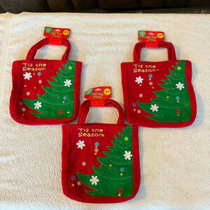 The Philadelphia Group Red & Green Christmas Gift Bag Purses, One Size